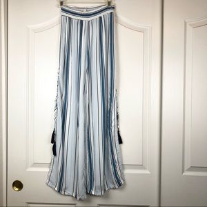 Surf Gypsy Striped Lace up Pants